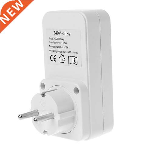 EU Plug Electricity Power Metering Socket 10Hr Timer Socket