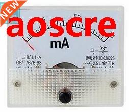 1PCS 85L1-mA 75mA AC Whte Plastc Shell Analog Panel AMP Me
