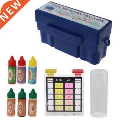 5-Way Test Kit Pool Swimming Pool Spa Water Chemical Test Ca