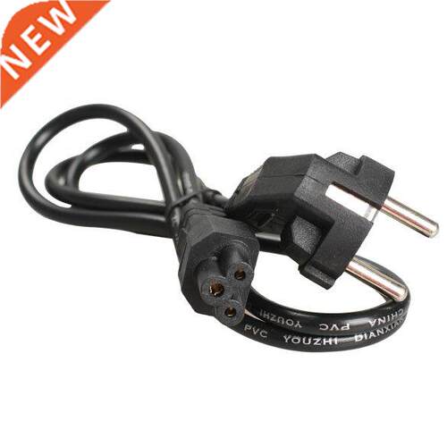 EU European AC Power Cord 1M 3 Prong 2 Pin Power Lead Extens