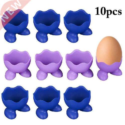 10pcs Silicone Egg Poacher Poaching Pods Pan Mould Kitchen