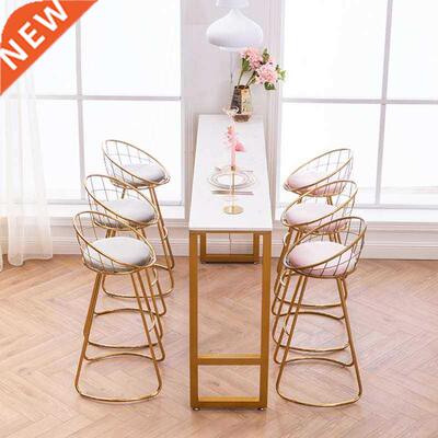 Bar stool modern wrought iron household furniture simple hig