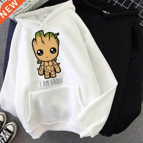 2022 Anime Funny Groot Men's Hoodies Unisex Sweatshirt Movie