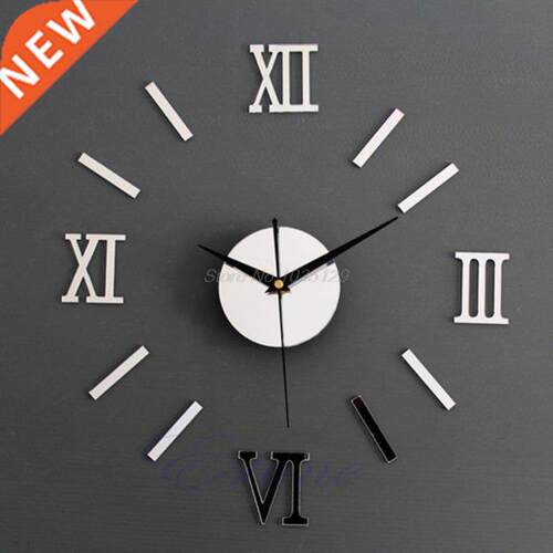 Modern  Interior Roman Wall Clock Wall Clock D Sticker H