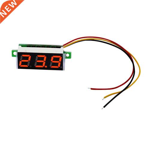 Mini 0.6 inch DC 0-100V  bits Red LED Display Panel Meter