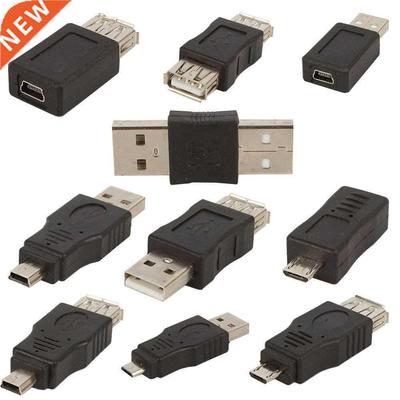 10PCS OTG USB Male To Female Micro USB Mini Changer Adapter