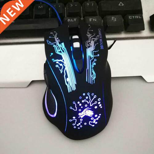 Wired Computer Mouse Gaming Mouse USB 4000DPI 6 Buttons Ergo