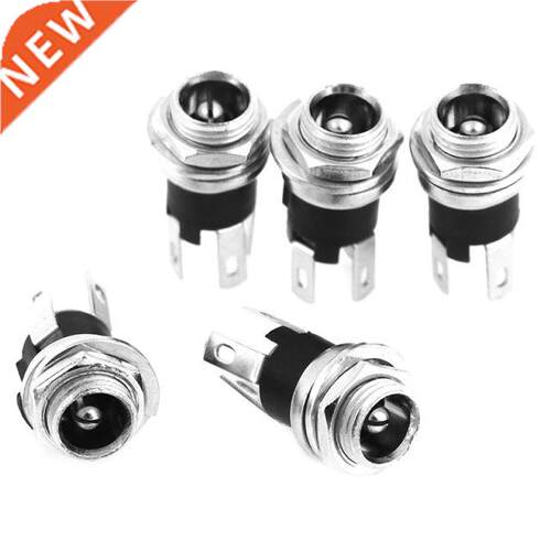 5Pcs 5.5 X 2.1mm DC Power Supply Jack Socket Female Panel Mo