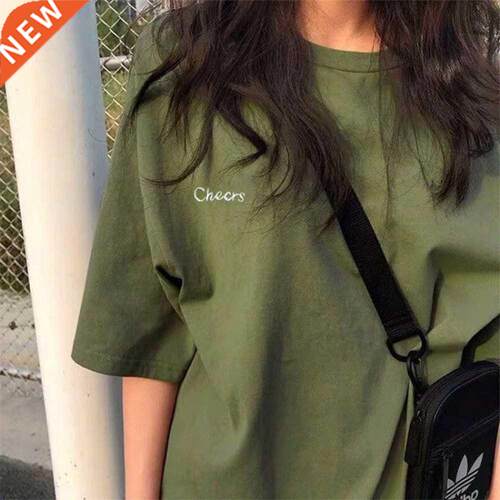 2021 Women Fashon Clothng Short Sleeve O-neck Embrodery T