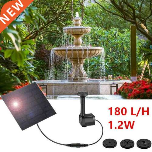 Solar Power Fountain Pump Water Pump for Outdoor Garden Pon