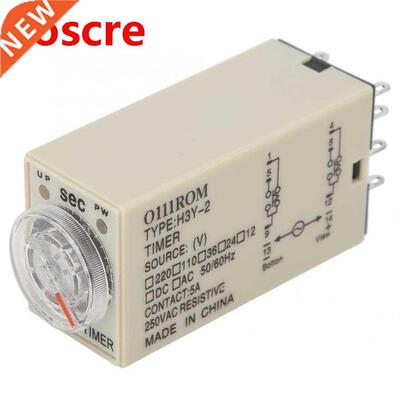 1pcs H3Y-2 Delay Tmer 8P Tme Relay 0~1 Second Dal Type T
