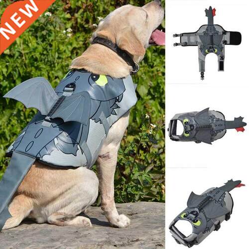 Fly Dragon Cosplay Dog Life Jacket Safety Clothing Pet Life