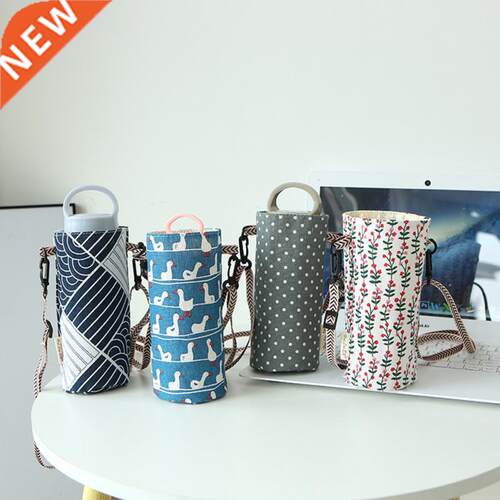 1pcs Fashionable Milk Tea Cup Storage Bag Cotton And Linen