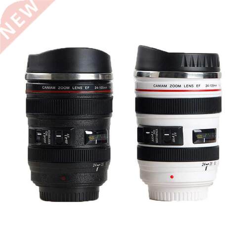 Stainless Steel Cera EF24-105mm Coffee Lens Mug White lac