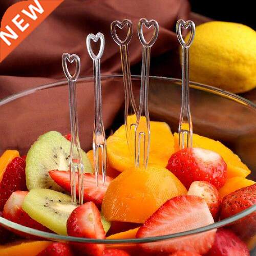 100PCS Fruit Fork Children Snack Cake Dessert Food Fruit