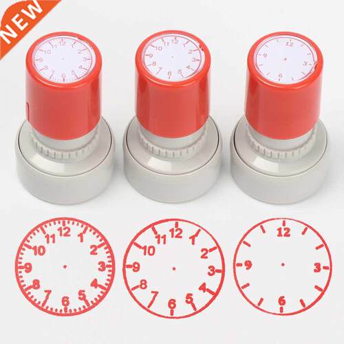 1PC Clock Stamp Teaching Tools for Kids Learning on Watch Mu