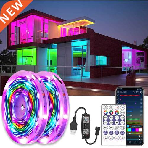 30M LED Strip Light WS2812B Bluetooth RGB 5050 USB Diode Fle