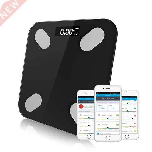 Bluetooth smart weight digital fat scale can be connected to