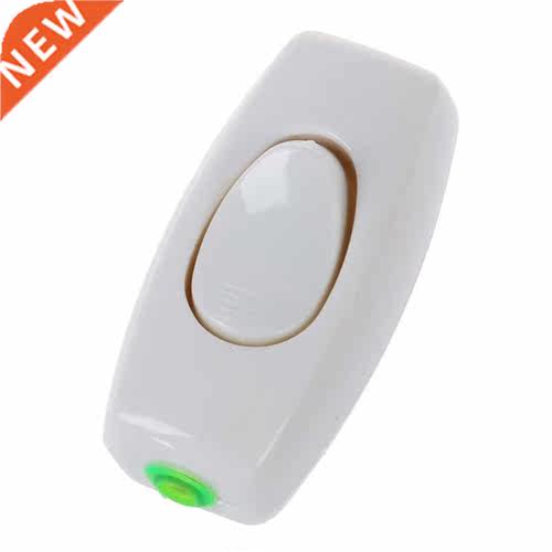 4 Pcs AC 250V White In-Line Cord Light Switch