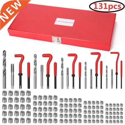 131Pcs Damaged Thread Repair Kit Drill Tool Tap Die Combinat