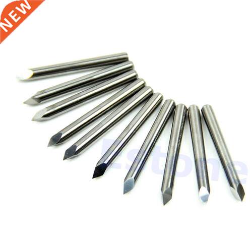 10pcs 60 Degree Carbide Steel Pyramid Engraving Bits CNC Rou