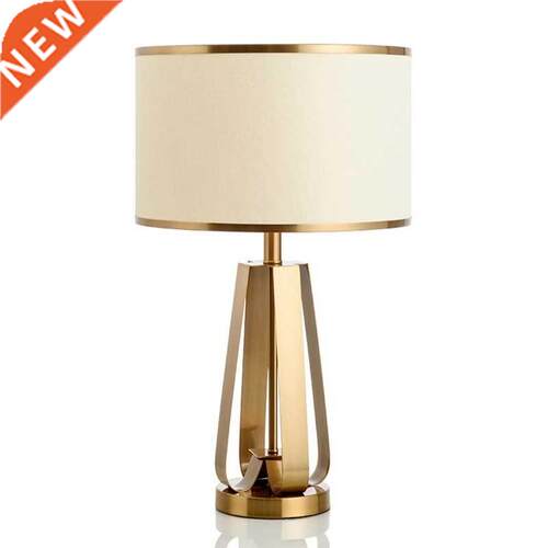 Golden table lamp bedroom bedsde lamp creatve modern