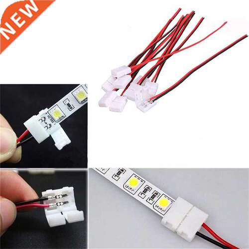 10pcs 8mm/10mm 2 pin solder single LED Connector Cable wire