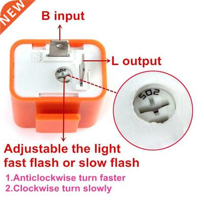 Turn Indicator Light LED Flasher Adjustable Frequency Motorc