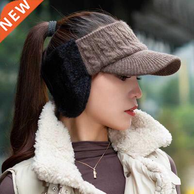 Beanies hat female autumn and winter wild empty top hat fash