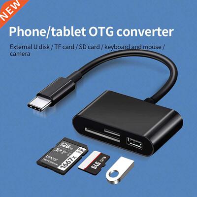 ANMONE Type C To SD Card Reader OTG USB Cable Micro SD/TF Ca