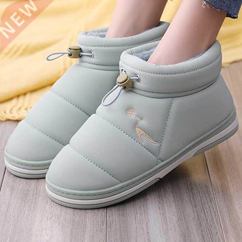 Winter Boots Women Warm Plush Ankle Boots Elastic Waterproof