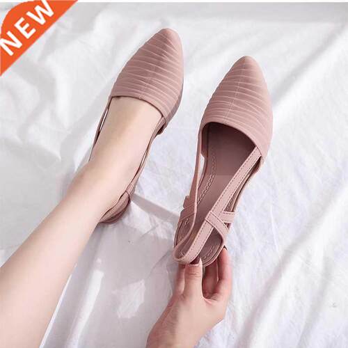 Akexiya 2021 New Women's Shoes Slingbacks Footwear Woman Wed