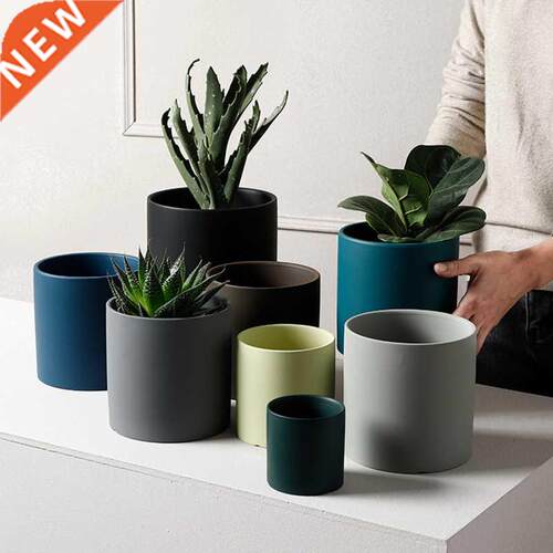 Nordic Industrial Style Colorful Ceramic Flowerpot Succulent