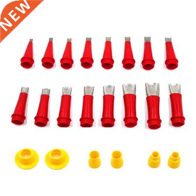 22 Pcs Stainless Steel Caulk Nozzle Applicator with Base Cau