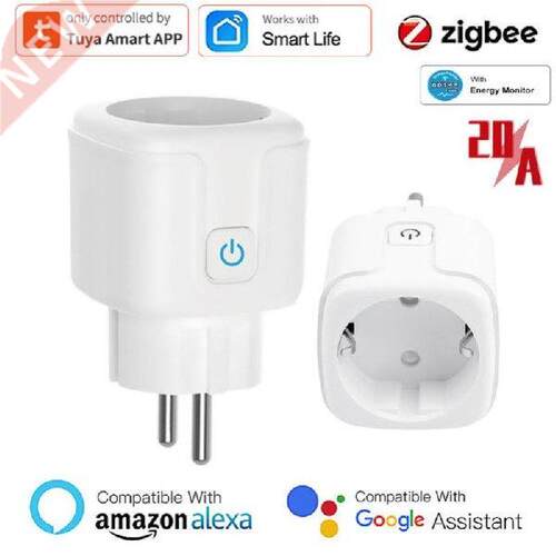 Aubess Smart Socket EU 20A Smart Timer Plug Tuya ZigBee