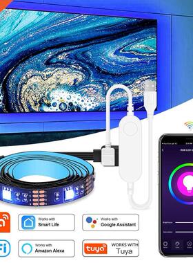 USB TV Led Strip Light RGB Tape Tuya Smart Wifi Flexible Lig