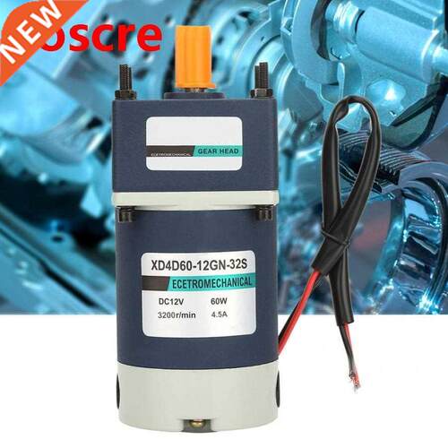 16RPM-1067RPM DC Speed Gear Motor 12V 60W High Torsion Perma