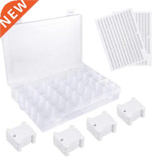 36 Grids Plastic Embroidery Floss Organizer Box & 50 Flo