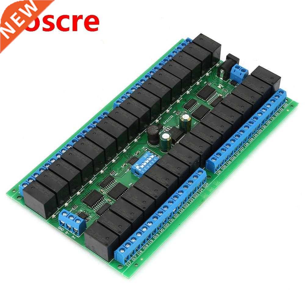 R421C32 DC 12V 32 Channels Relay Module RTU RS485 Bus Relay