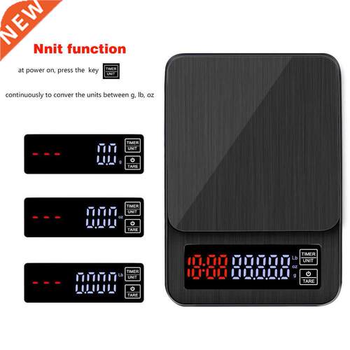 Kitchen Scales LED Digital Timer Coffee Scale Smart Digital
