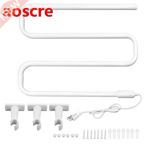 Wall Mounted Towel Warmer S shape Low-Carbon Steel Heated To