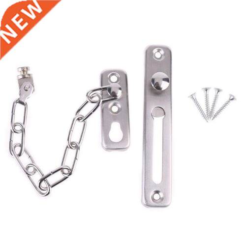 1-Pack Anti-Theft Door Chain Stainless Steel Sliding Bolt Do
