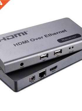 USB HDMI KVM extender by cat5e/6 cable up to 120M TCP&IP