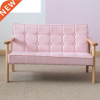 Solid wood sofa children's casual small sofa Nordic modern