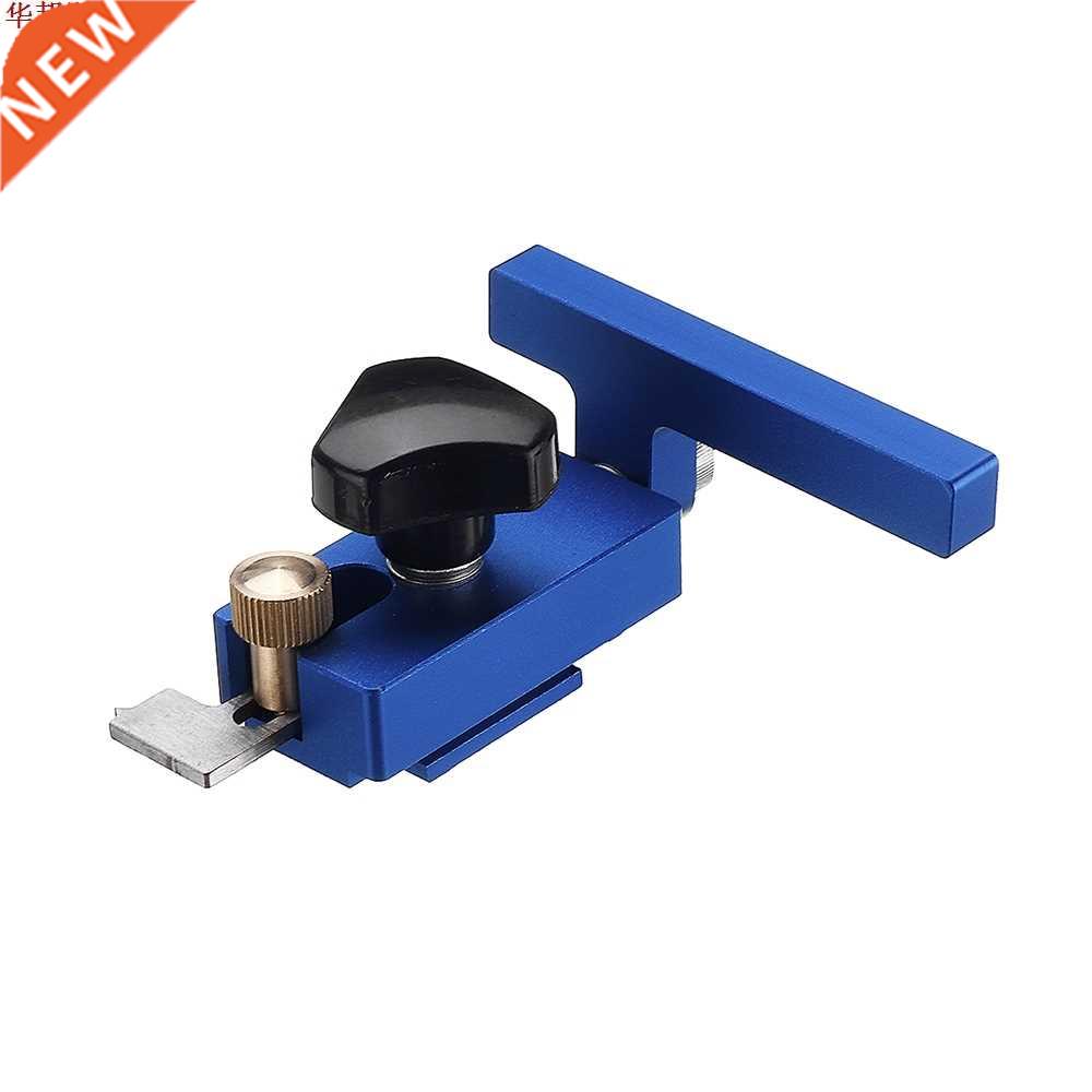 Blue Aluminum Alloy Miter Track Stop for 0/45 T-Slot T-Trac