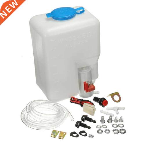 Car Styling Washer Tank Pump Bottle Kit Universal 12V 1.8L W