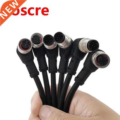 M12 Sensor Connector Cable Waterproof plug MaleFemale 4 5 8