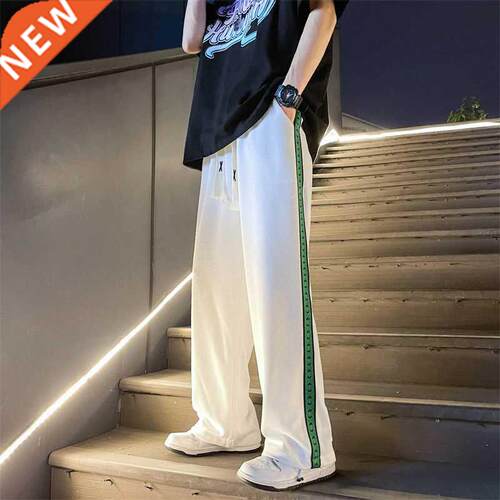 2022 Men's Fashion nd 3 Color Casual Pants Cotton Side Strip