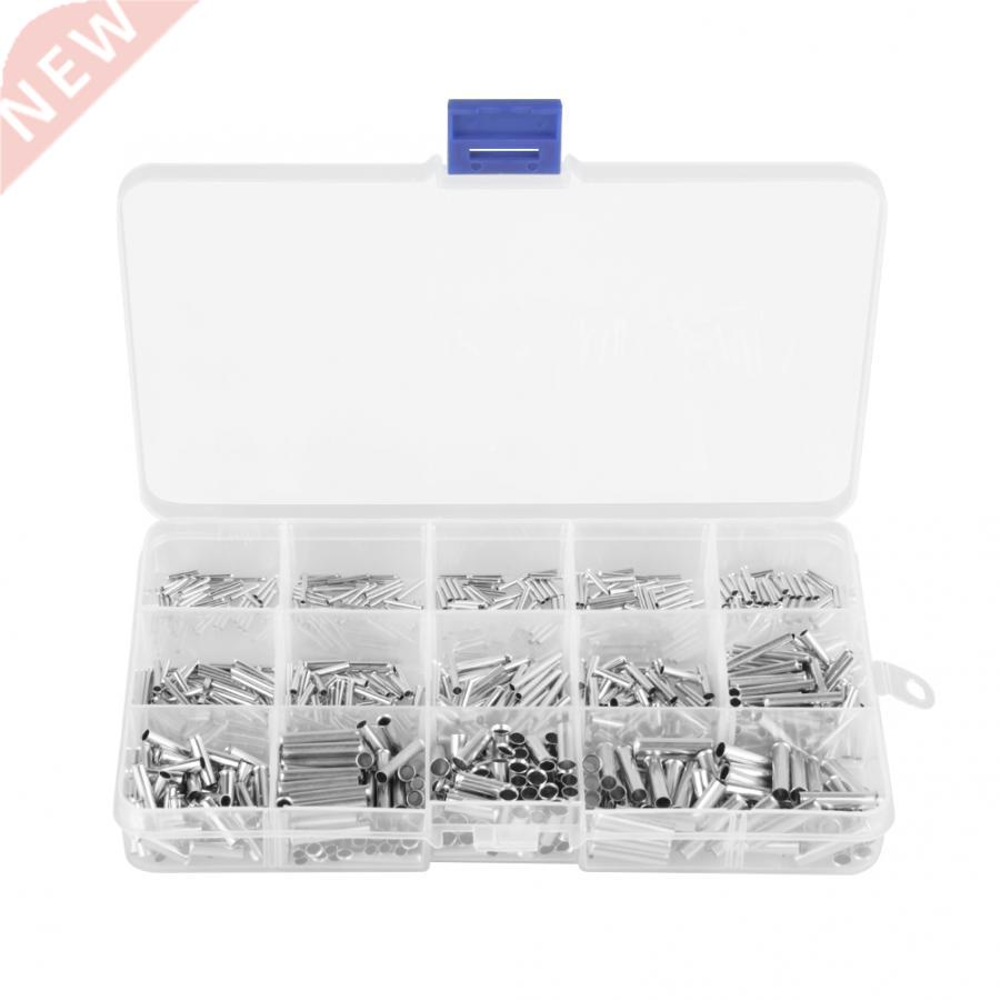 700Pcs/pack 14 Values 10-22 AWG Non-insulated Ferrule Copper