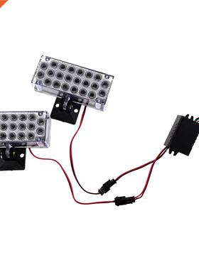 2 x 22 LED Car Flashing Emergency Light Grill Strobe Flash L